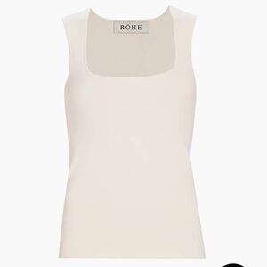 NWOT Rohe knit bustier tank top in off white / cream sz M /40